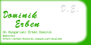 dominik erben business card